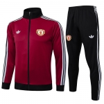 Chandal de Chaqueta del Manchester United Nino 2024-25 Rojo Oscuro Chandal de Chaqueta del Manchester United Nino 2024-25 Rojo Oscuro