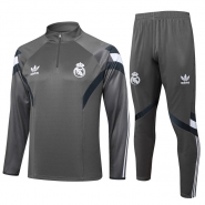 Chandal de Sudadera del Real Madrid Nino 2024-25 Gris
