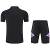 Chandal del Real Madrid Manga Corta 22-23 Negro y Purpura - Pantalon Corto