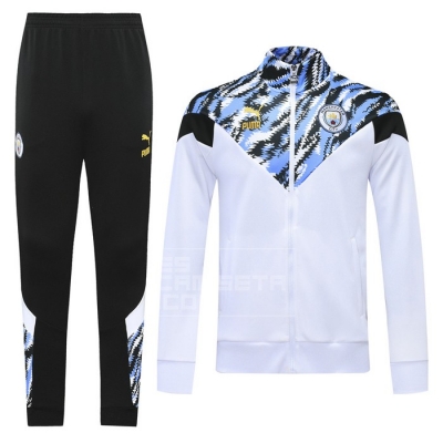 Chandal de Chaqueta del Manchester City 20/21 Blanco
