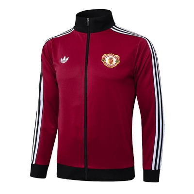Chaqueta de Manchester United 2024-25 Rojo Oscuro