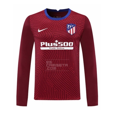 Manga Larga Camiseta Atletico Madrid Portero 20-21 Rojo