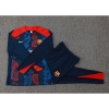 Chandal de Sudadera del Barcelona Nino 2024-25 Azul y Rojo
