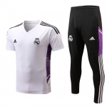 Chandal del Real Madrid Manga Corta 2022-23 Blanco y Purpura Chandal del Real Madrid Manga Corta 2022-23 Blanco y Purpura