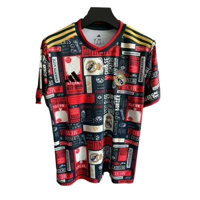 Camiseta Real Madrid Special 25-26 Negro Tailandia Rojo