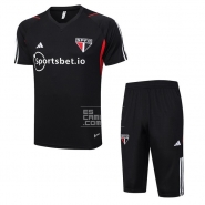 Chandal del Sao Paulo Manga Corta 23-24 Negro - Pantalon Corto