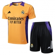 Chandal del Real Madrid Manga Corta 2024-25 Amarillo - Pantalon Corto Chandal del Real Madrid Manga Corta 2024-25 Amarillo - Pantalon Corto