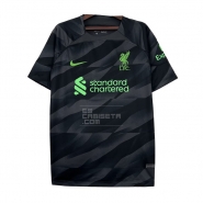 Camiseta Liverpool Portero 23-24 Tailandia Negro