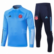 Chandal de Sudadera del Ajax Nino 2020-21 Azul Chandal de Sudadera del Ajax Nino 2020-21 Azul