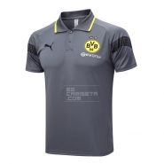 Camiseta Polo del Borussia Dortmund 23-24 Gris