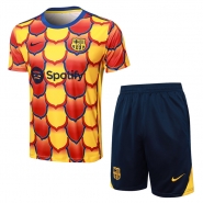 Chandal del Barcelona Manga Corta 2024-25 Amarillo - Pantalon Corto Chandal del Barcelona Manga Corta 2024-25 Amarillo - Pantalon Corto