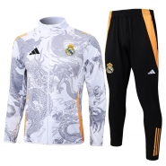 Chandal de Chaqueta del Real Madrid Dragon Nino 2024-25 Blanco Chandal de Chaqueta del Real Madrid Dragon Nino 2024-25 Blanco
