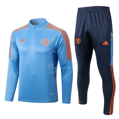 Chandal de Sudadera del Manchester United 2022-23 Azul