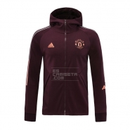 Chaqueta con Capucha del Manchester United 2020-21 Rojo Chaqueta con Capucha del Manchester United 2020-21 Rojo