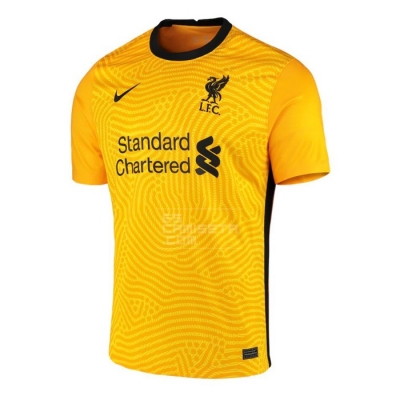 Camiseta Liverpool Portero 20-21 Tailandia Amarillo