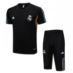 Chandal del Real Madrid Manga Corta 2023-24 Negro - Pantalon Corto Chandal del Real Madrid Manga Corta 2023-24 Negro - Pantalon Corto