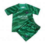 Camiseta Paris Saint-Germain Portero Nino 23-24 Verde Camiseta Paris Saint-Germain Portero Nino 23-24 Verde