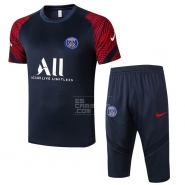Chandal del Paris Saint-Germain Manga Corta 20-21 Azul y Rojo