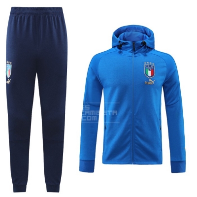 Chandal con Capucha del Italia 2022-23 Azul