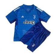 Camiseta Juventus Portero Nino 23-24 Azul Camiseta Juventus Portero Nino 23-24 Azul