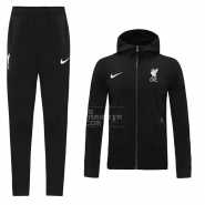 Chandal con Capucha del Liverpool 2020-21 Negro