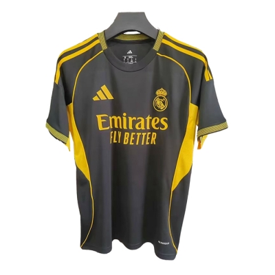 Camiseta Real Madrid Special 25-26 Tailandia Negro Amarillo