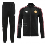 Chandal de Chaqueta del Manchester United 2022-2023 Negro Chandal de Chaqueta del Manchester United 2022-2023 Negro