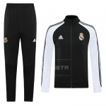 Chandal de Chaqueta del Real Madrid 20/21 Negro Y Blanco Chandal de Chaqueta del Real Madrid 20/21 Negro Y Blanco