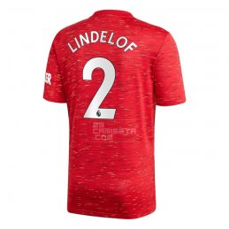 1ª Equipacion Camiseta Manchester United Jugador Lindelof 20-21
