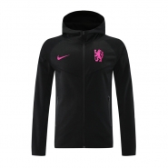Chaqueta con Capucha del Chelsea 24-25 Negro Chaqueta con Capucha del Chelsea 24-25 Negro