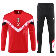 Chandal de Sudadera del AC Milan 2022 Rojo Chandal de Sudadera del AC Milan 2022 Rojo