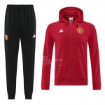 Chandal con Capucha del Manchester United 22-23 Rojo Chandal con Capucha del Manchester United 22-23 Rojo