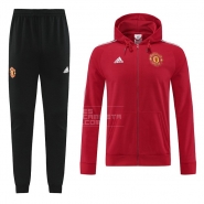 Chandal con Capucha del Manchester United 22-23 Rojo