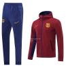 Chandal con Capucha del Barcelona 20-21 Rojo