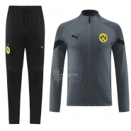 Chandal de Chaqueta del Borussia Dortmund 2022-2023 Gris Chandal de Chaqueta del Borussia Dortmund 2022-2023 Gris