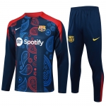 Chandal de Sudadera del Barcelona 2024-25 Azul y Rojo Chandal de Sudadera del Barcelona 2024-25 Azul y Rojo