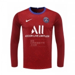 Manga Larga Camiseta Paris Saint-Germain Portero 20-21 Rojo