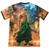Camiseta Japon Anime 2025 Tailandia Negro Naranja
