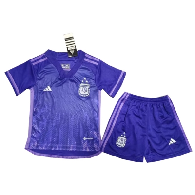 2ª Equipacion Camiseta Argentina 3 Estrellas Nino 2022