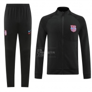Chandal de Chaqueta del Barcelona 22-23 Negro