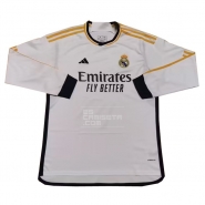 Manga Larga 1a Equipacion Camiseta Real Madrid 23-24