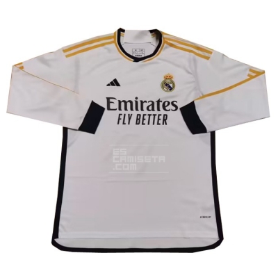 Manga Larga 1ª Equipacion Camiseta Real Madrid 23-24