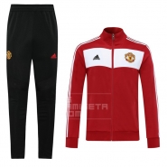 Chandal de Chaqueta del Manchester United Retro 20/21 Rojo Chandal de Chaqueta del Manchester United Retro 20/21 Rojo