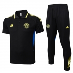 Conjunto Polo del Manchester United 25-26 Negro Amarillo Conjunto Polo del Manchester United 25-26 Negro Amarillo