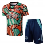 Chandal del Arsenal Manga Corta 24-25 Rojo Verde - Pantalon Corto Chandal del Arsenal Manga Corta 24-25 Rojo Verde - Pantalon Corto