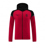 Chaqueta con Capucha del AC Milan 24-25 Rojo Chaqueta con Capucha del AC Milan 24-25 Rojo