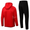 Chandal con Capucha del Barcelona 22-23 Rojo