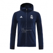 Chaqueta con Capucha del Real Madrid 20-21 Azul