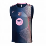 Camiseta de Entrenamiento Barcelona Sin Mangas 25-26 Negro Rosa