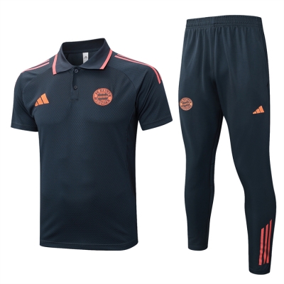 Conjunto Polo del Bayern Munich 25-26 Gris Naranja